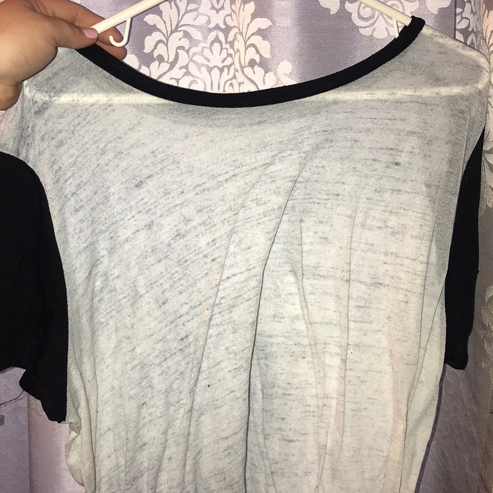 American eagle black burnout tee